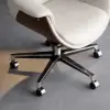 Modern White PU Leather Upholstered High Back Office Chair