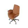 Modern Brown PU Leather Upholstered High Back Office Chair
