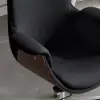 Modern Black PU Leather Upholstered High Back Office Chair