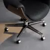 Modern Black PU Leather Upholstered High Back Office Chair