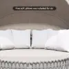 Cocaro 2-Piece Outdoor Weatherproof Daybed with Foldable Sun Canopy (220 cm) ,Gray & White