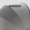 Cocaro 2-Piece Outdoor Weatherproof Daybed with Foldable Sun Canopy (220 cm) in Dark Gray