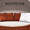 Cocaro 2-Piece Outdoor Weatherproof Daybed with Foldable Sun Canopy (191 cm) in Orange