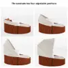 Cocaro 2-Piece Outdoor Weatherproof Daybed with Foldable Sun Canopy (191 cm) in Orange