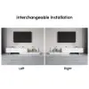 Fero White Extendable TV Stand with 2 Drawers(120 - 200 cm)