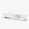 Fero White Extendable TV Stand with 2 Drawers(120 - 200 cm)