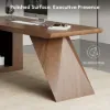 Modern 180 cm L-Shaped Walnut Executive Desk with Left Hand Return
