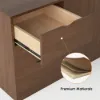 Modern 180 cm L-Shaped Walnut Executive Desk with Left Hand Return