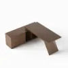 Modern 180 cm L-Shaped Walnut Executive Desk with Left Hand Return
