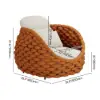 Cocaro Outdoor Aluminium & Rope Weave Lounge Chair in Orange