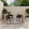 Picture of 2 Pieces Outdoor Chair Patio Woven Rope & Aluminium 960 mm Bar Stools Set with Backs – AUD-H2171