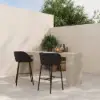 Picture of 2 Pieces Outdoor Chair Patio Woven Rope & Aluminium 960 mm Bar Stools Set with Backs – AUD-H2171