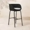 Picture of 2 Pieces Outdoor Chair Patio Woven Rope & Aluminium 960 mm Bar Stools Set with Backs – AUD-H2171