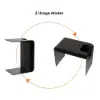 Modern 61 cm Black Multi-Purpose End Table with Magazine Rack