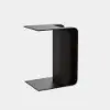 Modern 61 cm Black Multi-Purpose End Table with Magazine Rack