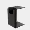 Modern 61 cm Black Multi-Purpose End Table with Magazine Rack