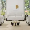 Curva 210 cm Queen 3-Seater Boucle Sleeper Sofa with Mattress – Pop