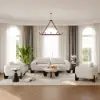 Modern 56 cm Black Pedestal End Table with Sintered Stone Top