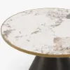 Sculra 711 mm Round Black Sintered Stone Top Coffee Table