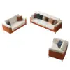 Vertex Modern Leather 3-Piece Living Room Sofa Set – AUD-H2187
