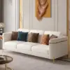 Vertex Modern Faux Leather 3-Piece Living Room Sofa Set