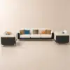 Vertex Modern Leather 3-Piece Living Room Sofa Set – AUD-H2190