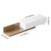 Crator 120 - 250 cm Walnut & White Extendable TV Unit with 3 Drawers – 240cm
