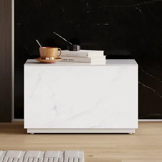 Sintered Stone 1-Drawer Bedside Table – Floor Nightstand