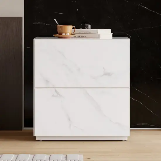 Picture of Sintered Stone 2-Drawer Nightstand, 2-Piece Set