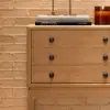 Tanic Mid Century Modern Chest Cabinet with Storage 3 Drawers of Ash Wood – Natural