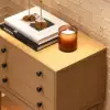 Tanic Mid Century Modern Chest Cabinet with Storage 3 Drawers of Ash Wood – Natural