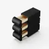 Humply Narrow Humply Leather 3-Drawer Smart Bedside Table – AUD-H2202