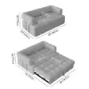 170 cm 2-Seater Boucle Convertible Sleeper Sofa – Pull Out Bed