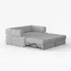 170 cm 2-Seater Boucle Convertible Sleeper Sofa – Pull Out Bed