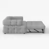 170 cm 2-Seater Boucle Convertible Sleeper Sofa – Pull Out Bed
