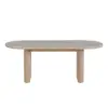 Modern 200 - 240 cm Extendable Oval Walnut Matte Sintered Stone Dining Table, Seats 6-10