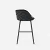 7-Piece Outdoor Sintered Stone & Aluminium Bar Dining Set with 6 Bar Stools in Dark Grey