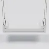 Fencura Outdoor Garden Swing Daybed with Cushion – White