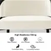 Cranis Beige Velvet Bar Stool with Upholstered, 2 Pieces