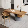 Acurv Walnut PU Leather Upholstery Dining Chair with Wooden Legs, 6 Pieces