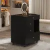 Picture of Selvo Saddle Leather Walk-In Closet Island Jewellery Dresser with Glass Top – AUD-H2267