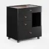 Picture of Selvo Saddle Leather Walk-In Closet Island Jewellery Dresser with Glass Top – AUD-H2267