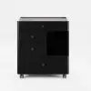 Picture of Selvo Saddle Leather Walk-In Closet Island Jewellery Dresser with Glass Top – AUD-H2267