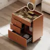 Selvo Saddle Leather Walk-In Closet Island Jewellery Dresser with Glass Top – AUD-H2268