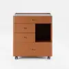 Selvo Saddle Leather Walk-In Closet Island Jewellery Dresser with Glass Top – AUD-H2268