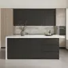 1830mm Modern Kitchen Island Laminate & 4 Counter Stools Set Storage Cabinet
