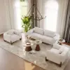 Sculra 711 mm Round Walnut Travertine Sintered Stone Top Coffee Table