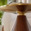 Sculra 711 mm Round Walnut Travertine Sintered Stone Top Coffee Table