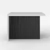 1270mm Modern Kitchen Island Laminate & 2 Counter Stools Set Storage Cabinet