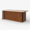 1830mm Modern Kitchen Island Walnut Laminate & 2 Counter Stools Set Storage Cabinet – AUD-H2280